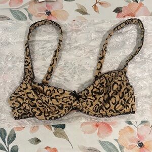 Victoria’s Secret Leopard Print Push-Up Bra – Size Small Lingerie | Everyday